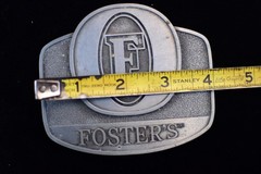 Fosters Beer Belt Buckle Australian Drinking Advertising company Brewery Logo