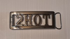 2HOT 2 HOT CUSTOM Belt Buckle-Put ANY LETTERS &/OR NUMBERS on Buckle