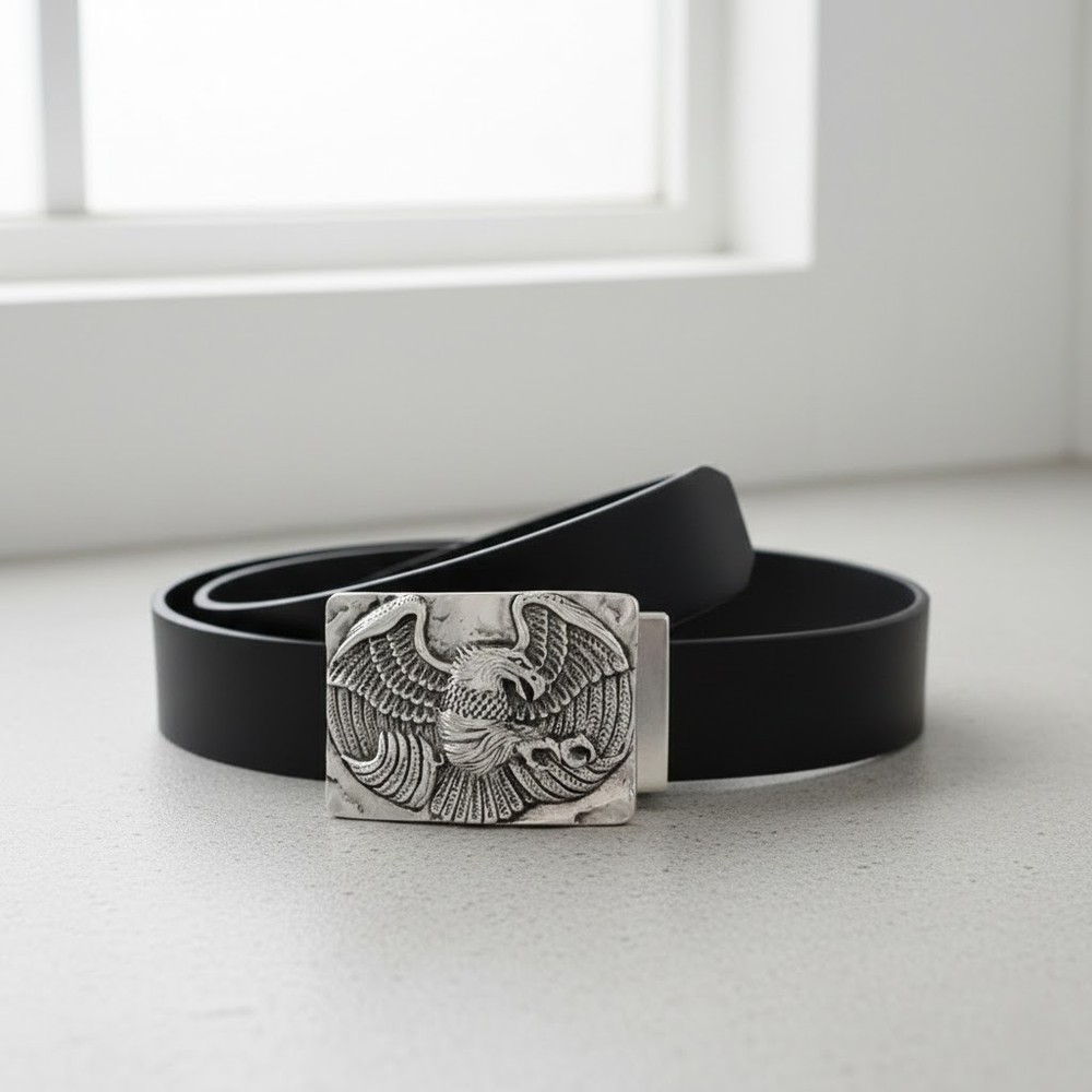 Eagle Belt Buckle Metal Western Style Power Symbol Freedom Vintage Design