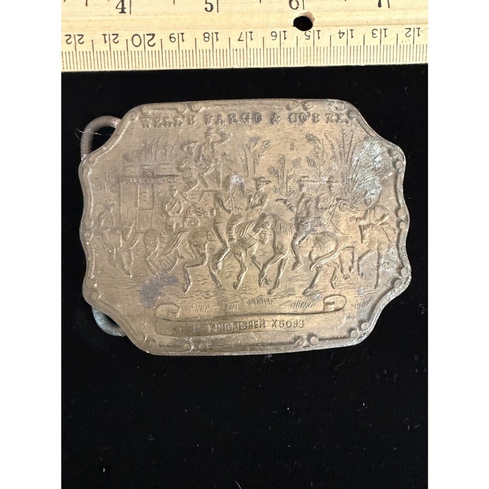 Tiffany Broadway new York A.J. Nash Belt buckle styled for wells and fargo go