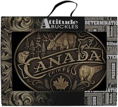 Montana Silversmiths Belt Buckle Adult Canada Heritage Brass 60811CANC