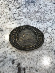 Vintage North American Hunting Club 20th Anniversary Belt Buckle 1978-1998