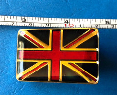 The Who Rock Band Union Jack UK British Flag Belt Buckle Small Dress pants Size