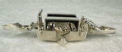 Rock Rebel 2 Revolvers 1 Star Belt Buckle Lighter Holder Pistols Buckle