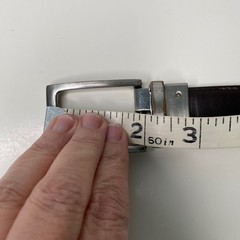 Nordstrom Reversible Leather Belt Silver Buckle Classic Size 32