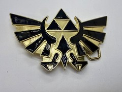 The Legend of Zelda Iconic Golden Hylian Crest 2008 Nintendo Belt Buckle