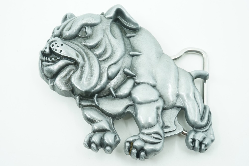 Bulldog Western Metal Belt Buckle