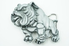 Bulldog Western Metal Belt Buckle