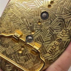 Vintage Gold Tone Black Bald Eagle Bird Belt Buckle Made In USA