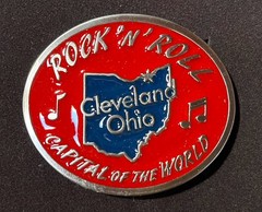 belt buckle – Rock n Roll Capital of the World – Cleveland Ohio – New In Box