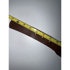 Burberry London Belt Sz L 37&Prime; Light Brown Smooth Leather Brass Buckle USA High