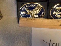 NRA Golden Eagles Belt Buckle in Original box VTG ( YOU CHOOSE ONE )