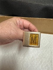 Vintage Lee Jeans M Initial Belt Buckle