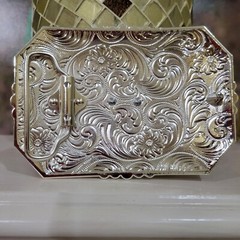 Saint jude San Judas Western belt Buckle Gold Silver Heavy With Star Zinc Alloy