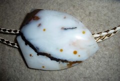 Polka Dot Jasper Handcrafted Buckle & Bola set Natural stone