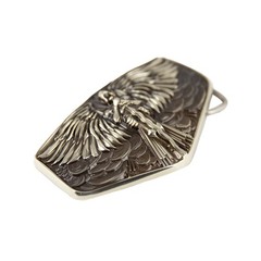 Archangel Michael german silver belt buckle; Saint Michael; Tyrael belt buckle