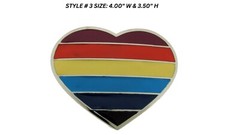 LGBTQ ONE LOVE RAINBOW MULTICOLORED FLAG BELT BUCKLES NEW COSTUME HALLOWEEN GIFT