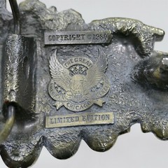 The Great American Buckle Co. 1980 Limited Edition # 272 Locomotive Belt Buckle