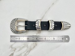 BG Mudd BGM .925 Sterling 14K Gold Tom Taylor Santa Fe 1” buckle set