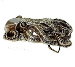 Snake Anaconda 2&Prime; Belt Buckle Pewter Finish Silver Vintage Belt Buckle Brand NEW