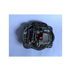 American Trucker Truck Driver Belt Buckle