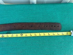 2024 Pendelton Whiskey Buckle Gold Bronze Bronco Bull Leather Belt Large 34 – 44