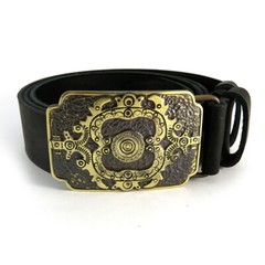Brass belt buckle Sun, Ornamental, Christian, Ukrainian traditional cross amulet