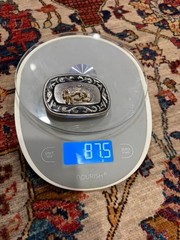 Vintage Western Belt Buckle Cowboy Horse Silver Gold Tone Rodeo