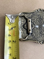 GOLDEN BULL Belt Buckle Metal Zinc Alloy Vintage Retro Cowboy Western Premium