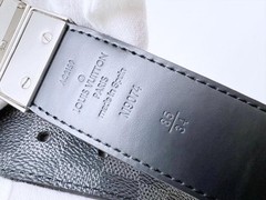 Louis Vuitton Pre-Owned Damier Graphite Slender Belt 85