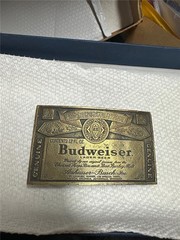 Vintage Budweiser Brass Belt Buckle