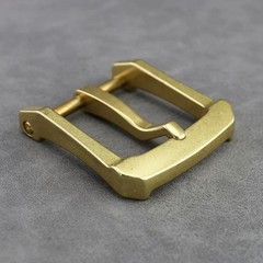 Men Replacement Brass Single Prong Belt Buckle 3.8cm Wide Belt