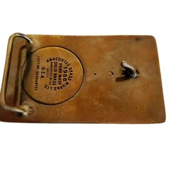 1988 Clearwater Constructors Brawley Brass Belt Buckle CAP Snake Tucson Arizona