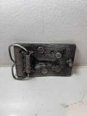 Vintage 1984 BERGAMOT BELT BUCKLE O-149 JOCKEY HORSE