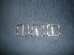 LOTS OF 3 SILVER COLOR REGULAR BUCKLE FOR 1 1/2 IN WIDE BELT