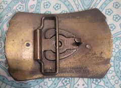 Vintage Remington 1816 Flintlock Rifle belt Buckle 1976 USA Made