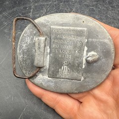 1792 St. Louis The Old Farmer’s Almanac Retired Vintage Belt Buckle Ben Franklin