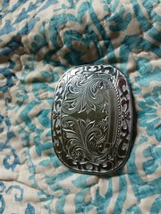 Silver belt buckle mens/womens