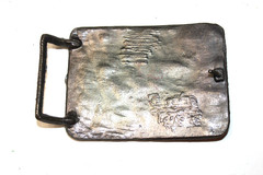 VINTAGE ABSTRACT MODERN BRUTALIST BELT BUCKLE