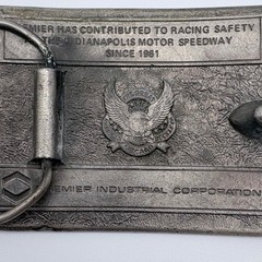 Pewter Premier Industrial Corp Indy 500 Belt Buckle