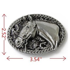 Men&rsquo;s Belt Buckle, Western, Cowboys 3D Horse Belt Buckle Accessories for Me…