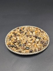 Stone Oval Belt Buckle Unisex