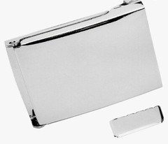 MILITARY WEB BUCLE REPLACEMENT SLIDING& FLIP TOP BLACK AND SILVER
