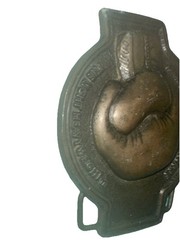 Vtg Belt Buckle Permastran Fiber Glass Pipe Boxing Glove The Light Heavyweight