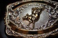 Crumrine M&F Western Lightning Ridge Western Belt Buckle Bull Rider Trophy 38472