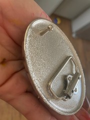 Oval Western Rope Belt Buckle Silver Metal Snap On Cowboy Rodeo Style Gift Tool