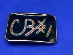 Cb1 Cb #1 Black And Red Color Belt Buckle By La Chik – Canada