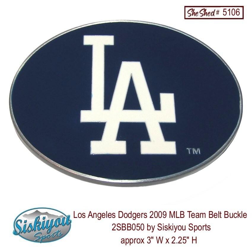 Los Angeles Dodgers 2009 MLB Team Belt Buckle Siskiyou 2SBB050 MLBP LA Logo VGC
