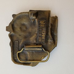Vintage 1978 Instyle Brass Locomotive Train Railroad Belt Buckle 1142 3.5×3.5