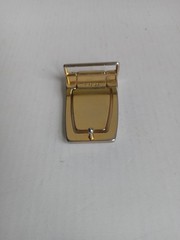 Rare 70s Ferrari Men&rsquo;s Metal Autogrip Belt Buckle Gold Black Red Car Geometric